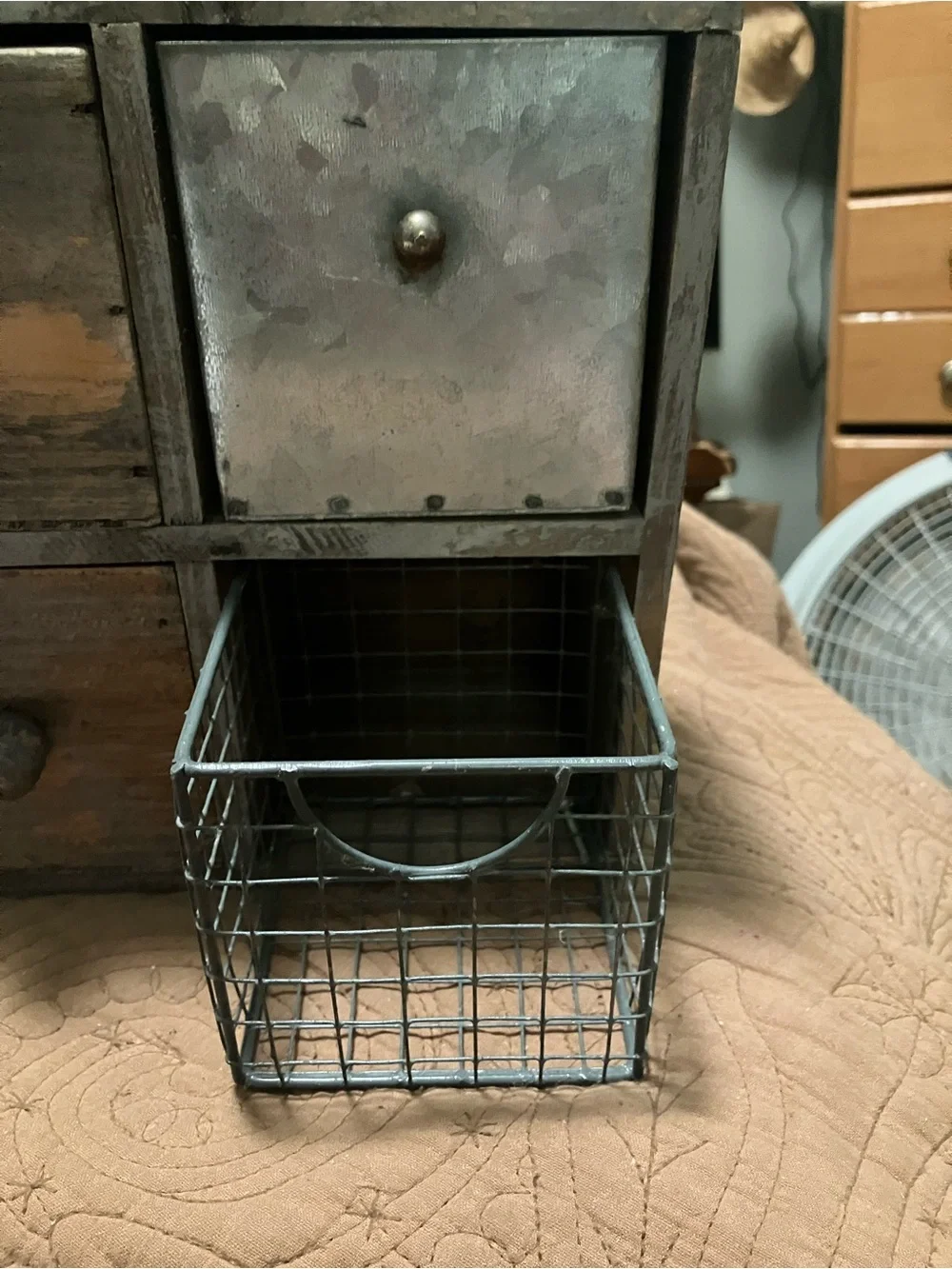 Desk Top Organizer With a Rustic Design